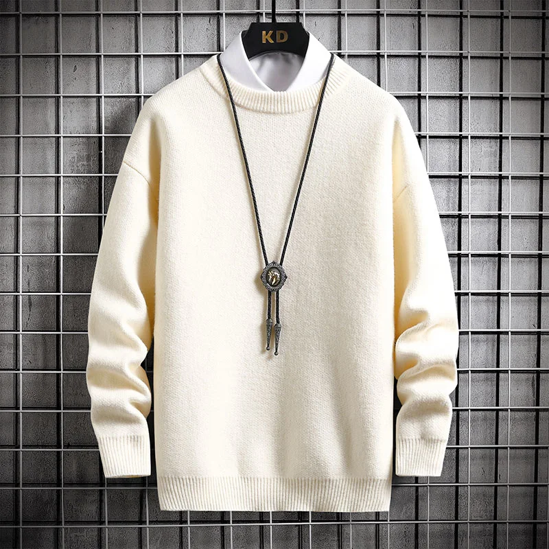 

Джемпер мужской кашемировый с длинным рукавом, свитер свободного покроя, мягкий теплый пуловер, Зимний Рождественский свитер