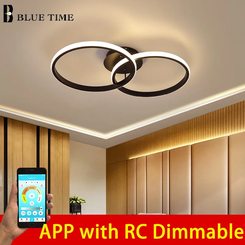 New Black White Ceiling Light For Bedroom Corridor Living room Dining Kitchen Dimmable Home Lighting Lamp Fixtures | Освещение
