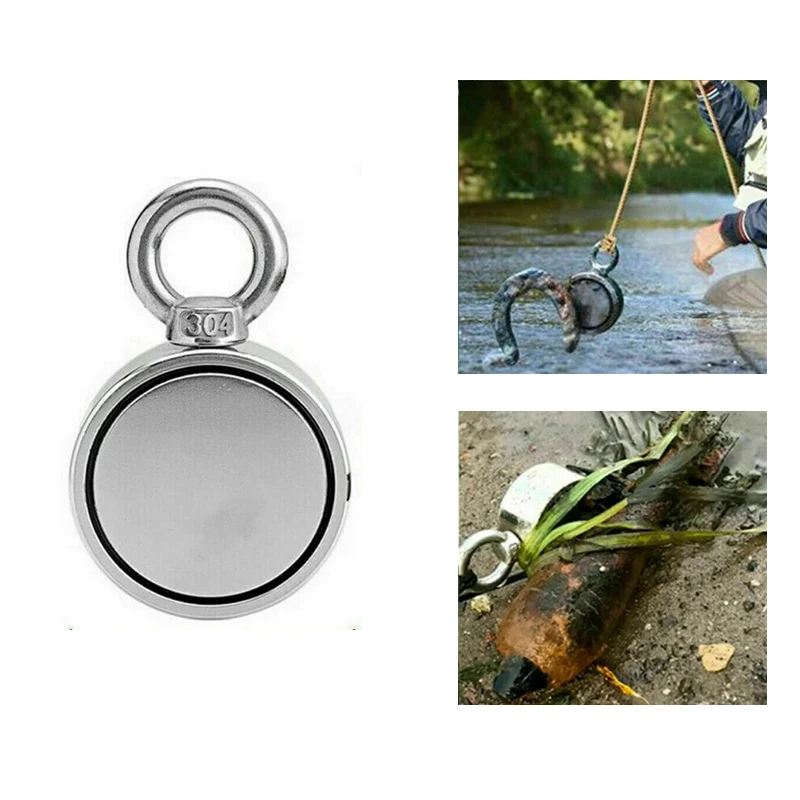 

Fishing Magnet Double Sided Neodymium Fishing Magnets Fishing Boat Magnet Lifting Hanging Outdoor Tools Fishing Detector Kit
