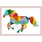 Вечная любовь Радуга лошадь белка экологичный хлопок китайский Набор для вышивки крестиком Печатный 14CT штамп свадебное украшение для дома