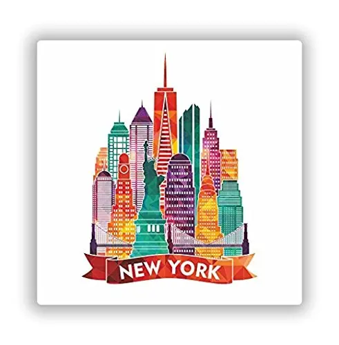 Для 2xnew Йорк NYC виниловые наклейки Стикеры s путешествия Чемодан инструментальный