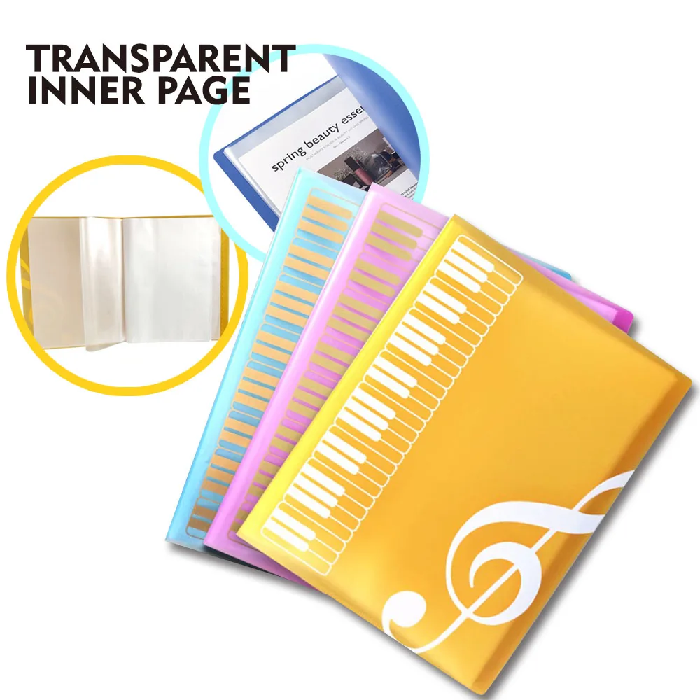 1 шт. креативные материалы для обучения музыки формата А4 40 слойная папка записи