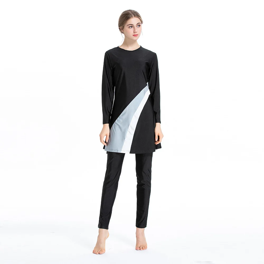 

Muslim conservative swimsuit Hui Middle East threepiece sportswear swimsuit set islamic swimming suit for women hijab Sunscreen