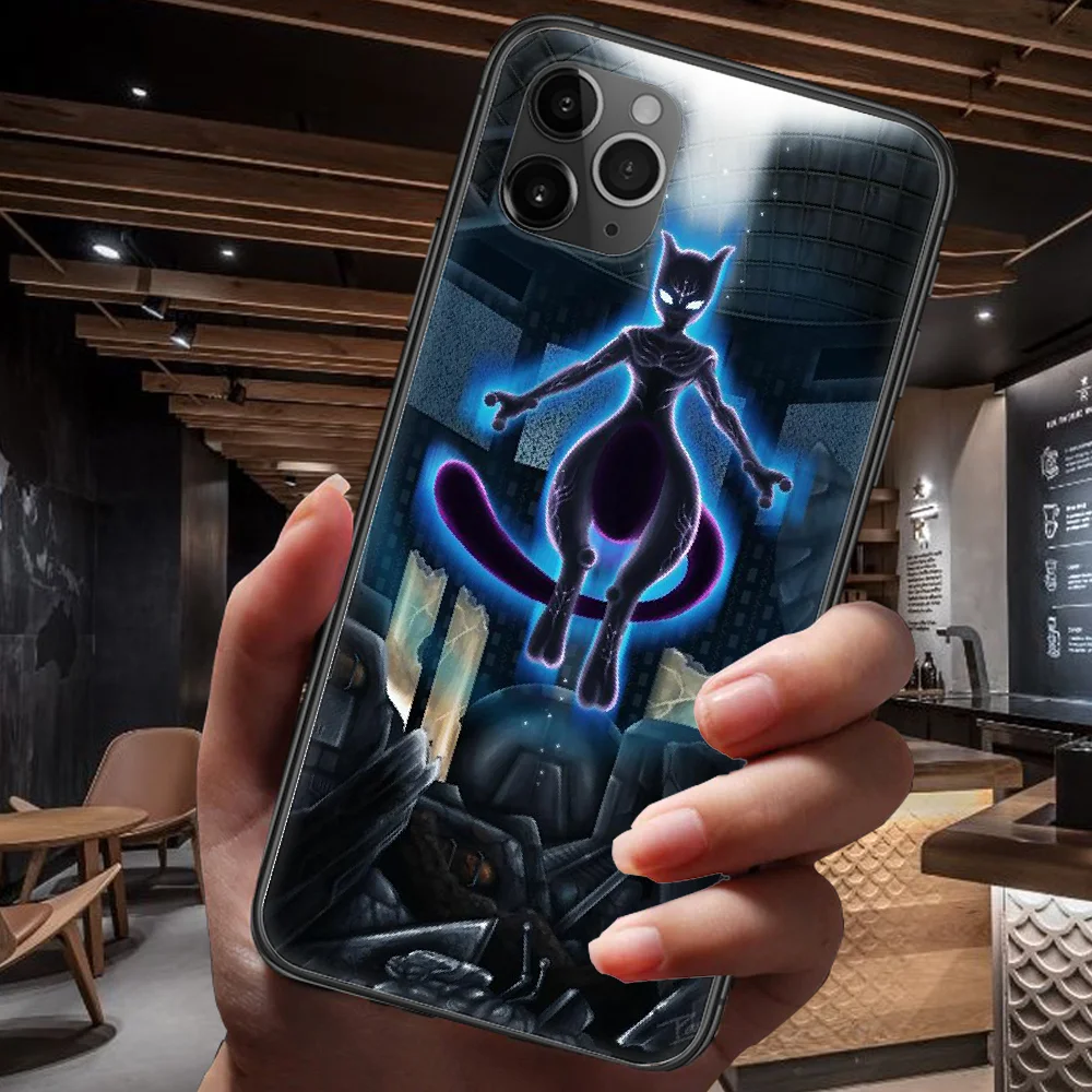 

Gengars Mewtwos Anime Phone Case For Iphone 4 4s 5 5S SE 5C 6 6S 7 8 Plus X XS XR 11 12 Mini Pro Max 2020 black Waterproof Trend