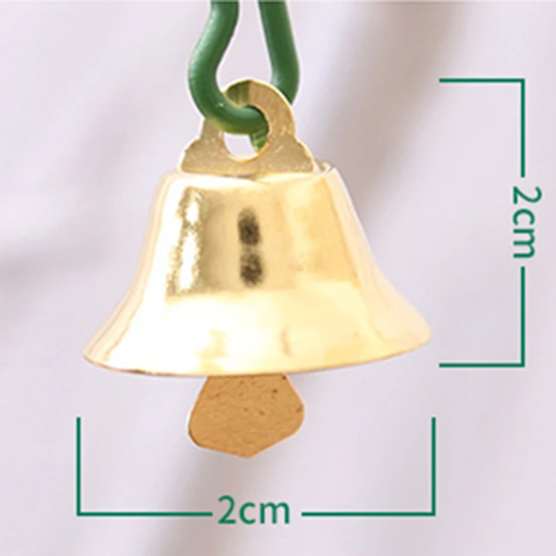 DIY Мини 10 шт 2 см золотой серебряный маленький колокольчик веселая Рождественская