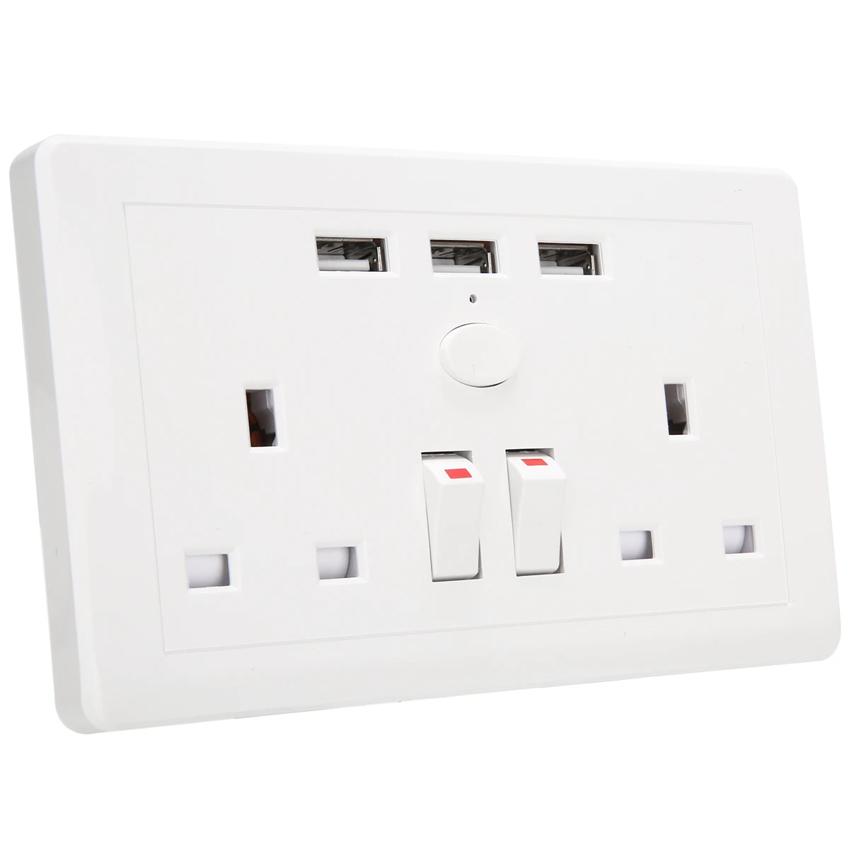 1 шт. штепсельная вилка стандарта Великобритании электрическая розетка с 3 USB