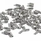 50100 шт., тибетские бусины серебряного цвета, 5-12 мм