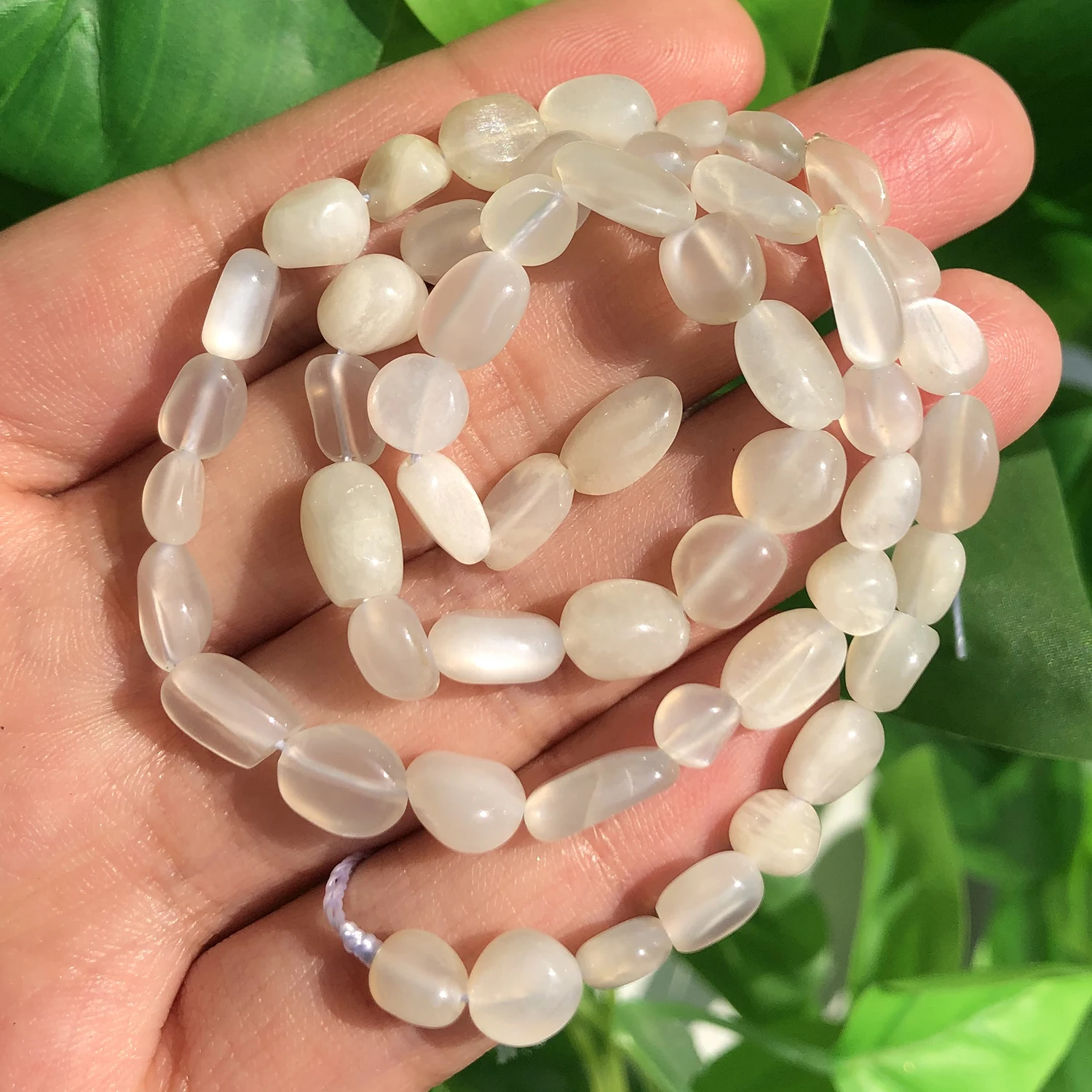 Бусины из белого лунного камня естественный неправильной формы свободные бусины