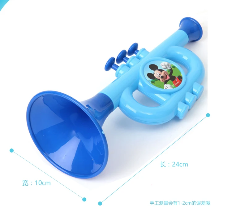 Дисней трубы игрушки Микки принцесса ПВХ развивающие музыкальный инструмент