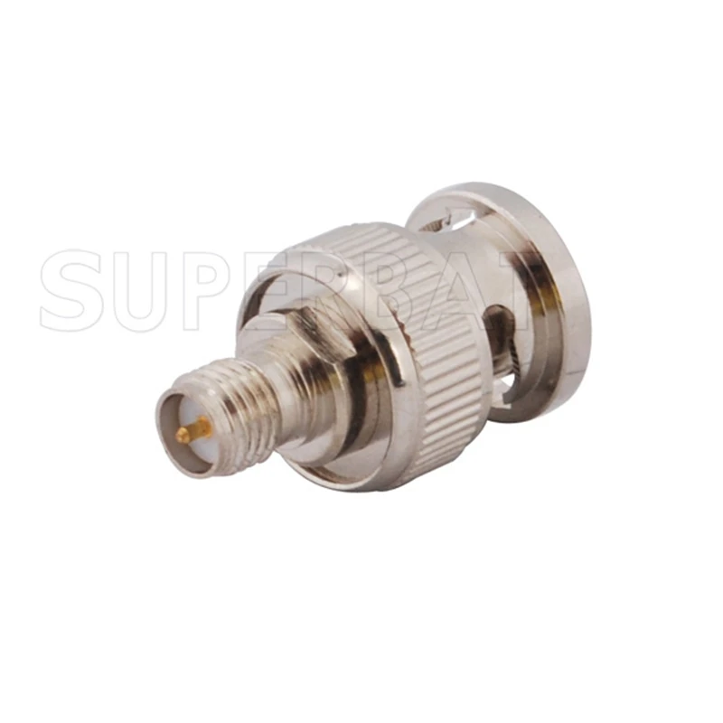Superbat 5pcs SMA-BNC Adapter RP-SMA Female to RP-BNC Male Straight RF Coaxial Connecor
