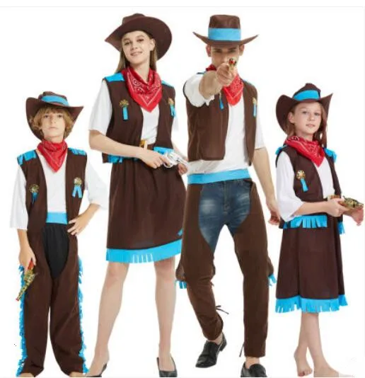2020 для взрослых и детей в ковбойском стиле костюмированной вечеринки