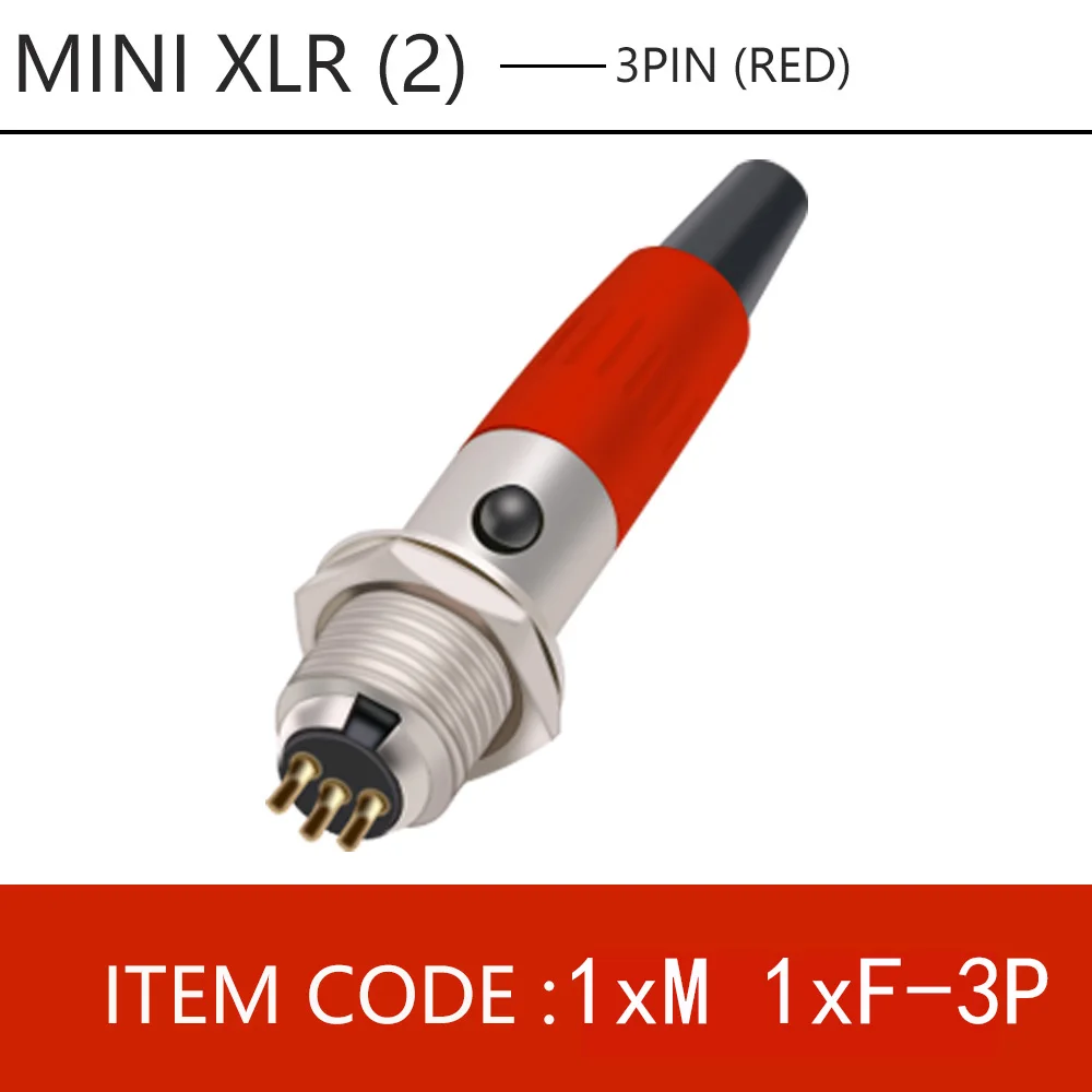 1 компл. Mini XLR 3 4 5 6 контактный разъем Мама + папа маленькая аудио микрофонная