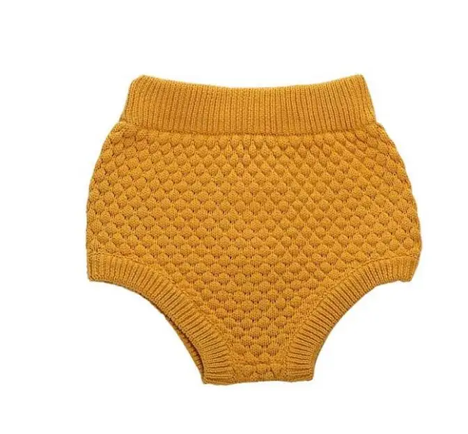 Yellow Шорты для маленьких мальчиков и девочек, спортивные костюмы, шорты pp, г., осенние модные хлопковые трикотажные шаровары с высокой талией для маленьких девочек, детские шорты - Цвет: Yellow