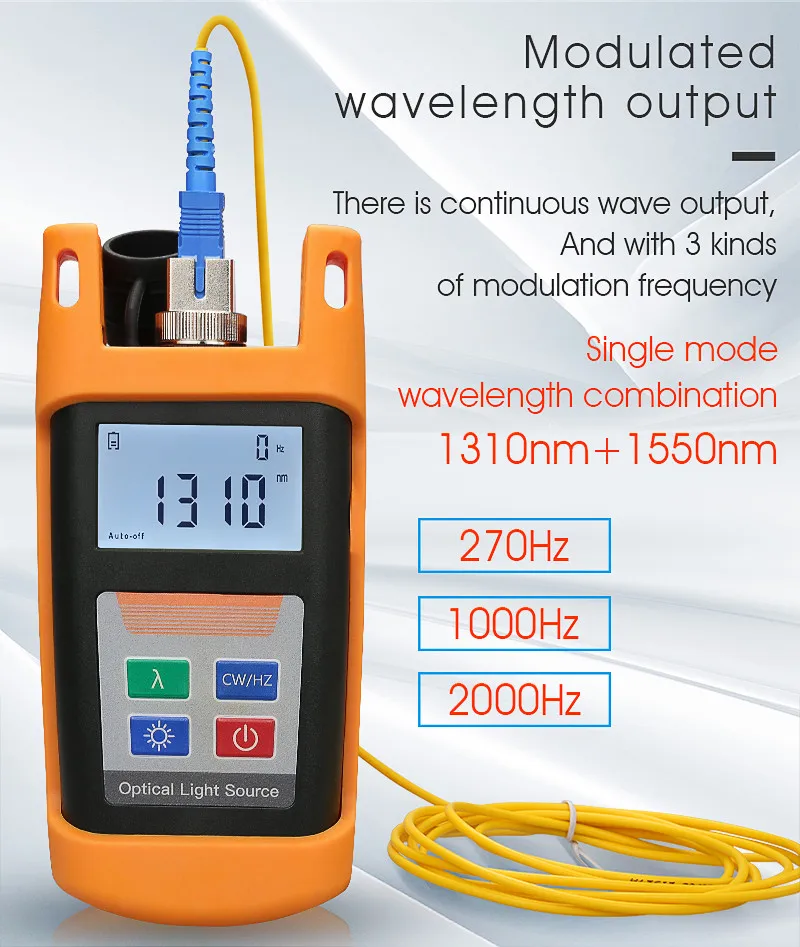 COMPTYCO Optical power meter and Optical Light Source Singlemode 13101550nm FTTH Test Tool