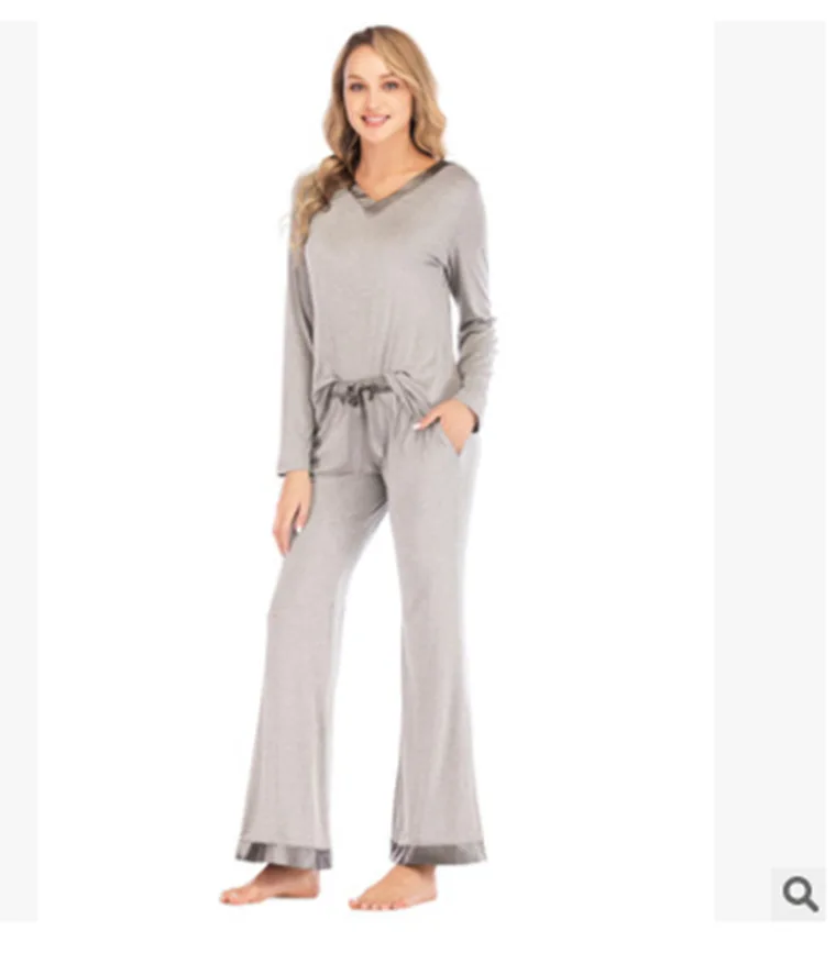 

Осень-зима Пижама, Свободная Домашняя одежда, костюм с длинным рукавом для детей Пижама с рукавами для женщин, одежда для сна, пижамный компл...