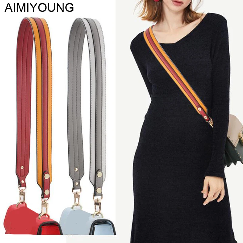 Сумка на ремне AIMIYOUNG широкая Кроссбоди из искусственной кожи аксессуар для