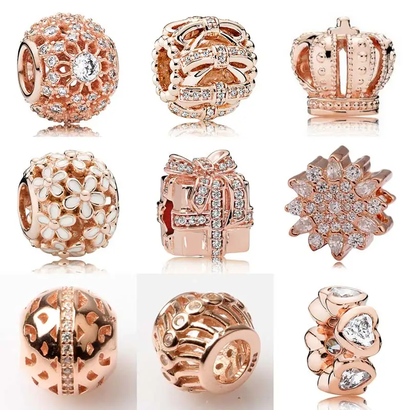 

Роза, золото, искусственная кожа, ромашка, луг, Королевская корона, женский браслет, серебряные подвески, ювелирные изделия