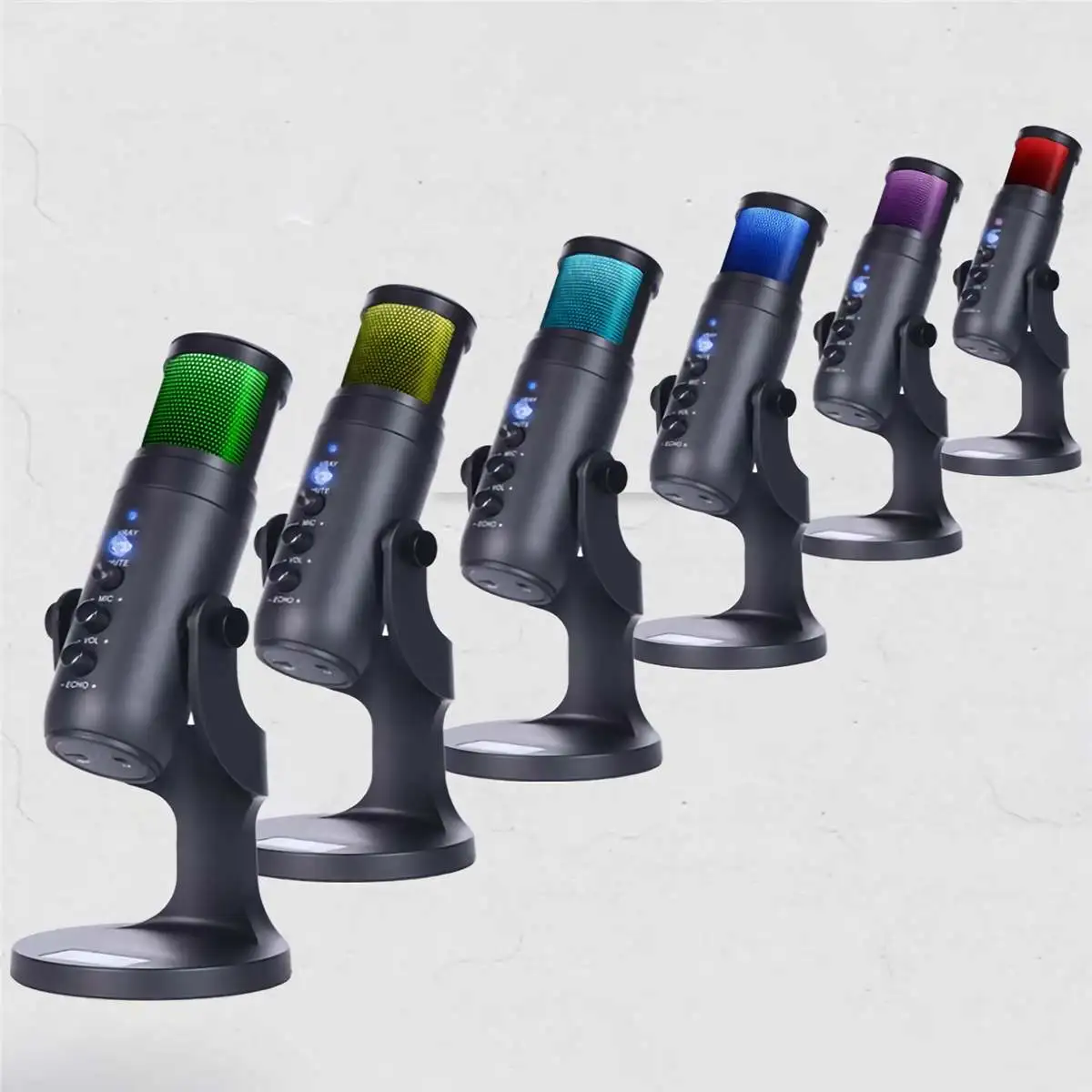 Подставка для игрового микрофона USB RGB подсветильник ка|Микрофоны| |