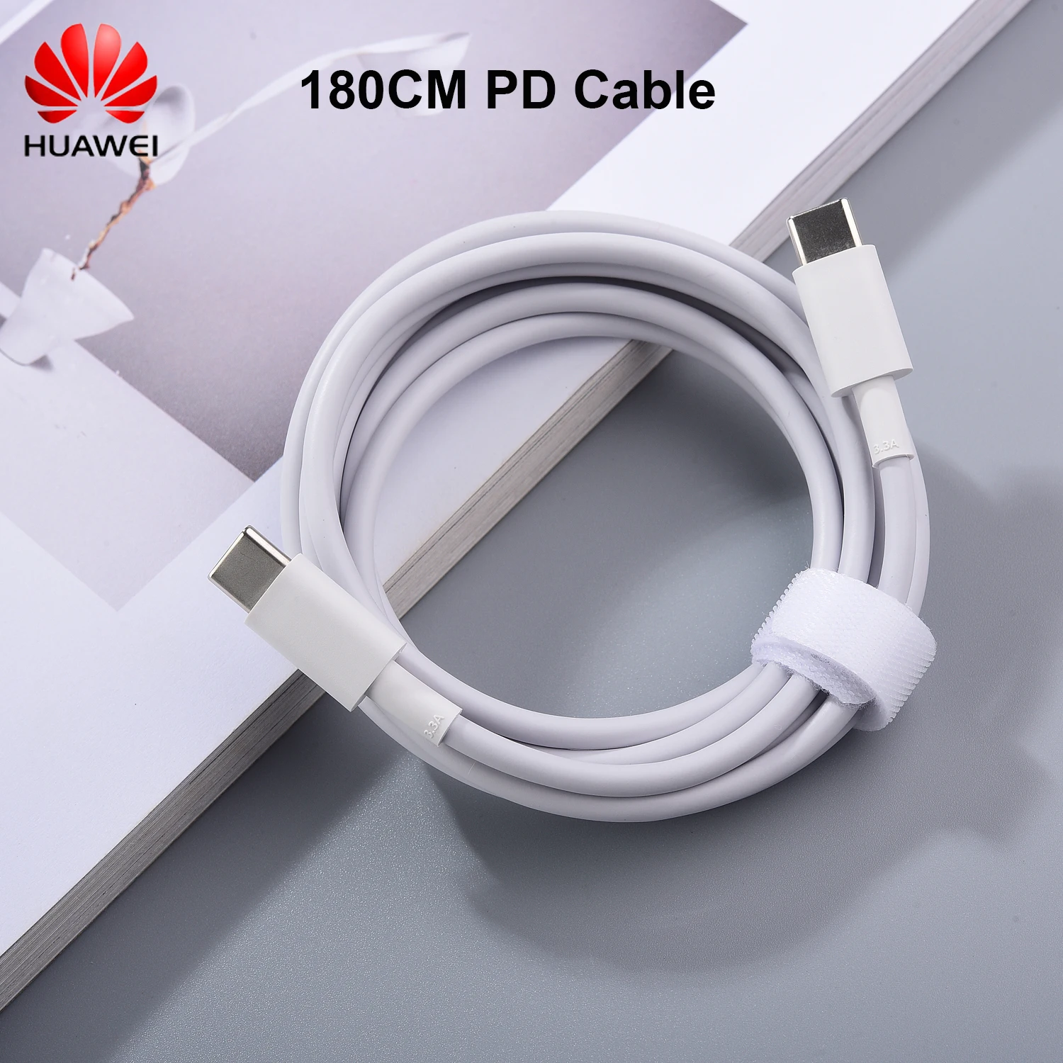 Оригинальный кабель USB C 3.3A для Huawei 180 см PD Type провод быстрой зарядки Matebook 16/D15/D14/X