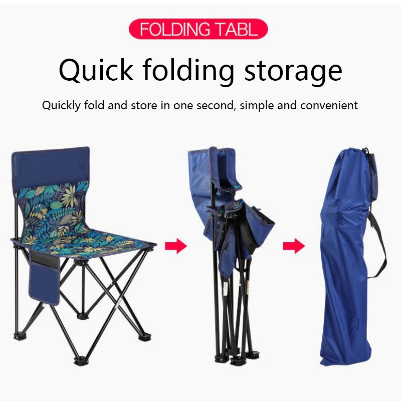 

Travel Ultralight Folding Chair Fishing Tool Fold Chair Super Hard High load Outdoor Camping Portable Beach Hiking Picnic Seat