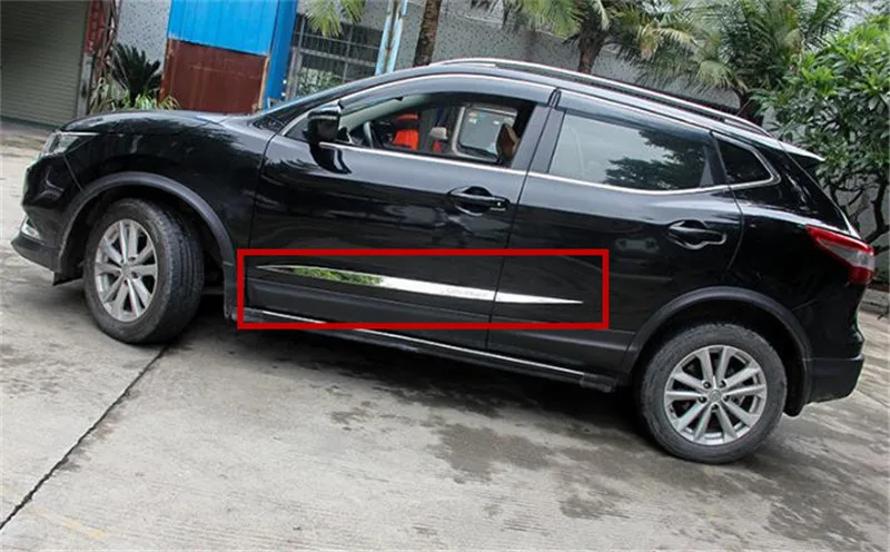 Автомобильный Стайлинг для Nissan Qashqai j11 двери кузова под давлением накладка линии GARNISH протектор Аксессуары
