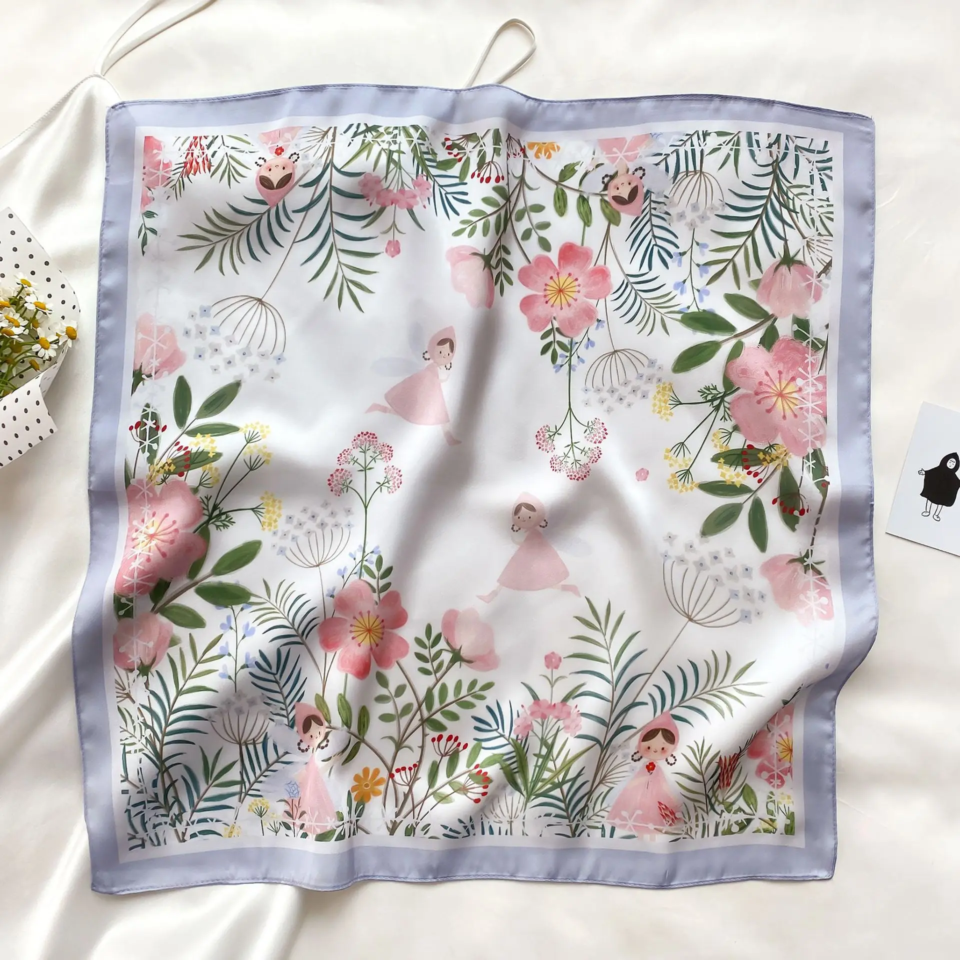 

Original new small square scarf women's professional scarf silk scarf women's thin scarf with decoration in early spring