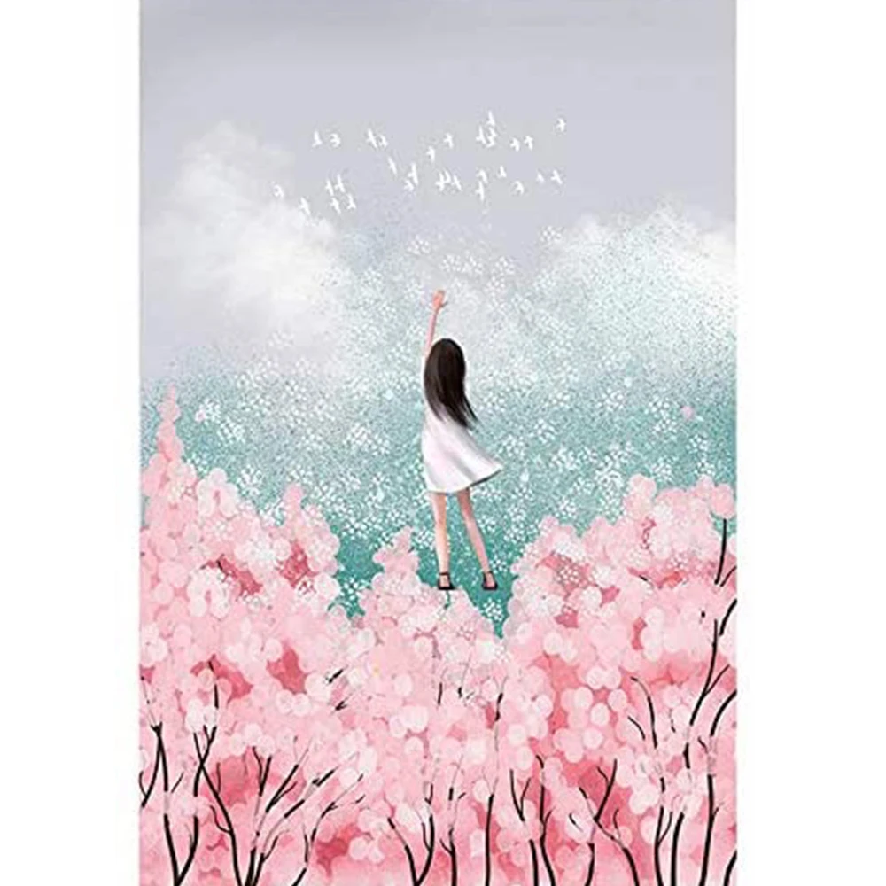 

Flower Girl Printed Canvas 11CT Cross Stitch Complete Kit Embroidery Hobby Sewing Handiwork Handmade Gift Home Decor Promotions