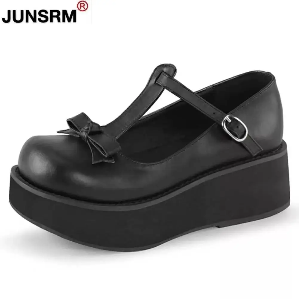 

2021 Spring Autumn Women Oxford Shoes Flat on Platform Casual Shoes Black Lace Up Leather Shoes Sewing Round Toe Zapatos Mujer