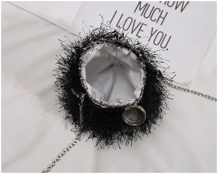 Модная мини маленькая сумка женская новая модная фляга из шерсти для волос