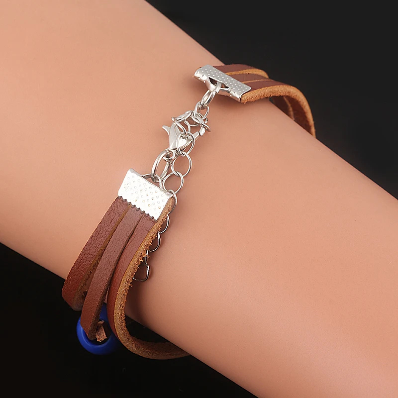 

The Last of Us 2 Part II Ellie Dina Bracelet Hamsa Hand Devil Eye Beads Bracelet Women Men Game Thread Amulet Jewelry Wholesale