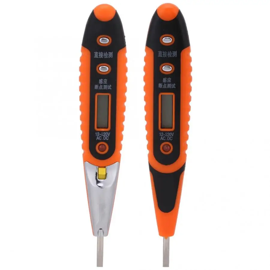 Вольтметр цифровой AC/DC тестер напряжения er детектор инструмент светодиодный 12 220