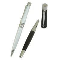 acmecn 2pcs lot stainless steel unique design liquid ink pens metal ball pen rollerball pen luxury stationery gifs