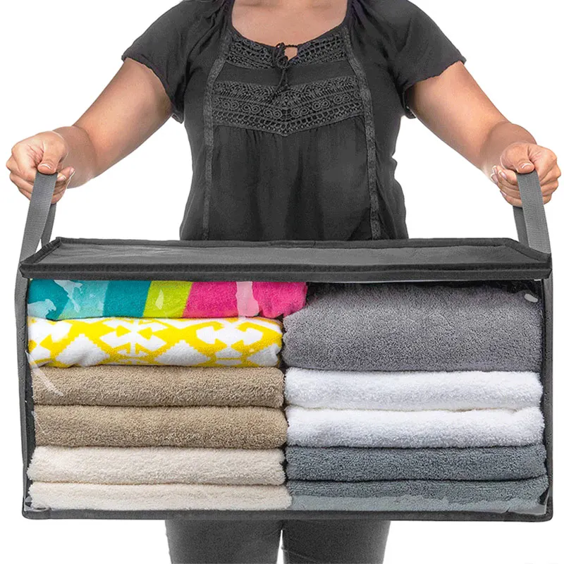 Одежда пододеяльник на молнии сумка для хранения с прозрачным окном стёганого