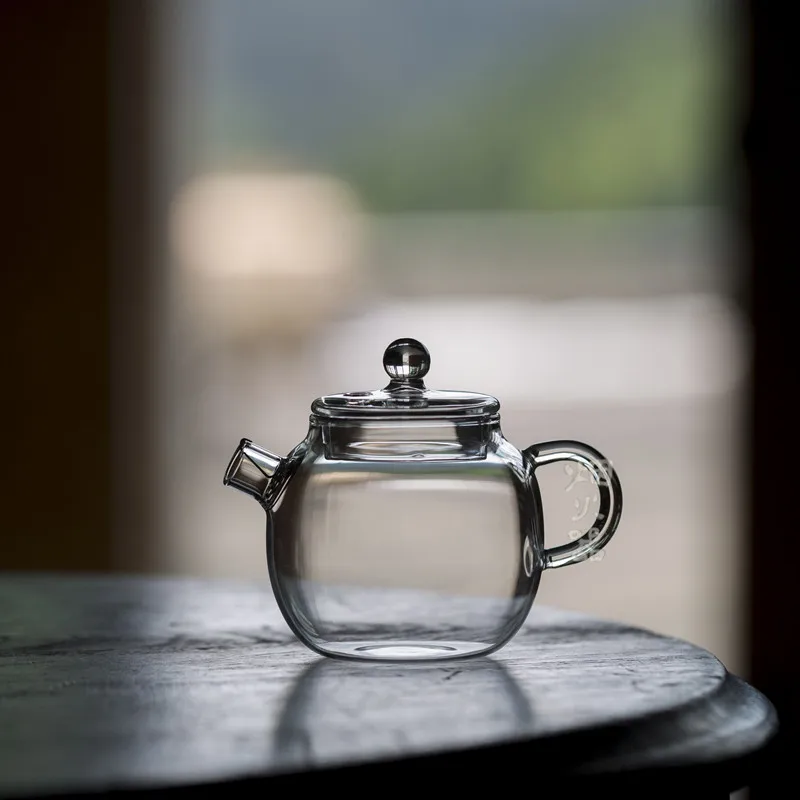 

Боросиликатного Стекло Чай Кунг фу Чайный ручной фильтр мини Чай чайник прозрачный один Teteras Turcas Кухня поставки EF50TP