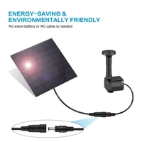 Садовый фонтан на солнечной батарее с различными насадками для распыления воды#4