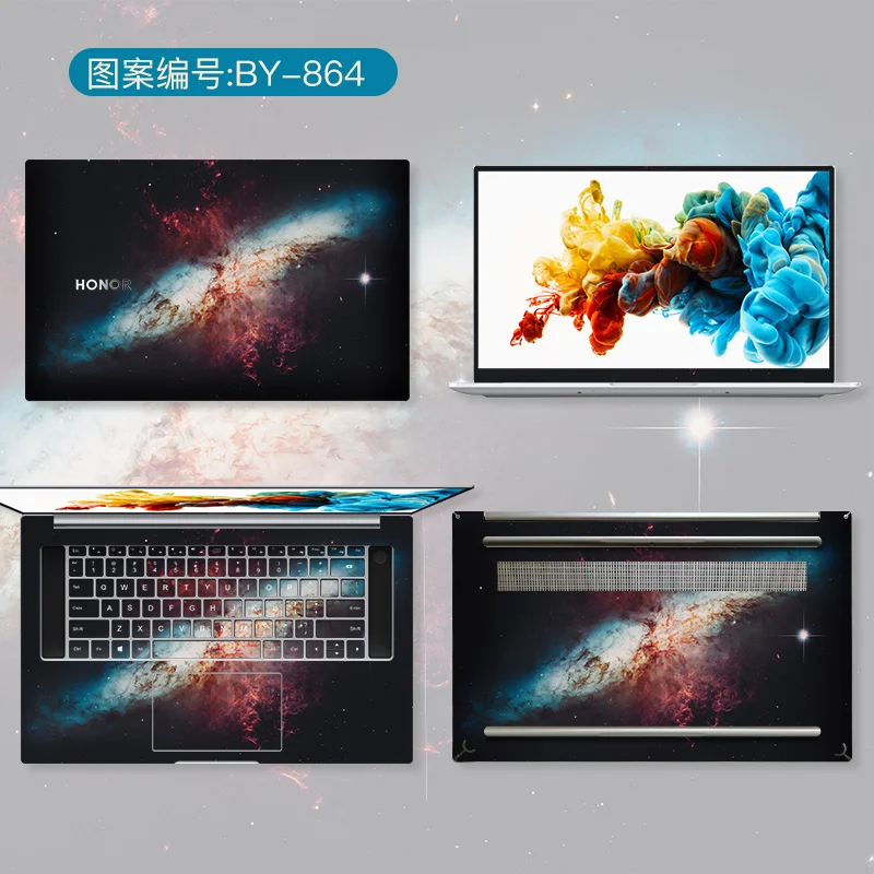 4 в 1 ноутбук тела наклейки для hua