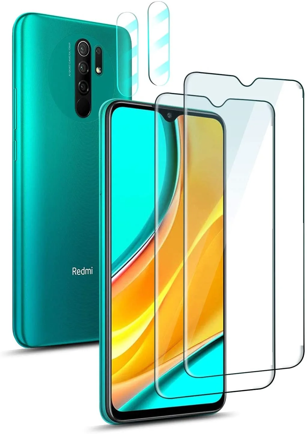 Закаленное стекло 2 в 1 для Xiaomi Redmi 9AT 9i 9C 9A 9 India/9 Prime/9C NFC K30 ультразащитный чехол |