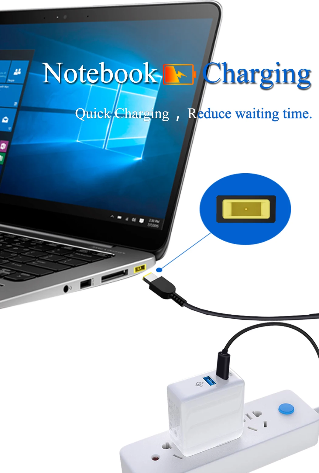 1 5 м/4 9 фута USB-C мужской головы к большой площади PD быстрой зарядки линии DC порт