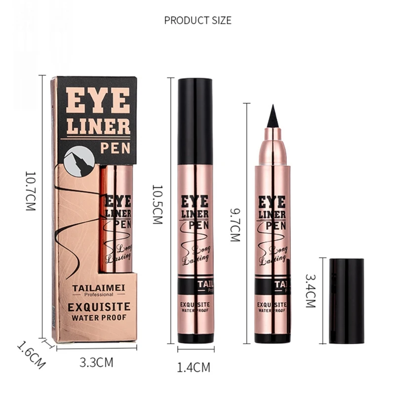 Жидкая подводка для глаз макияжа стойкая водостойкая быстросохнущая