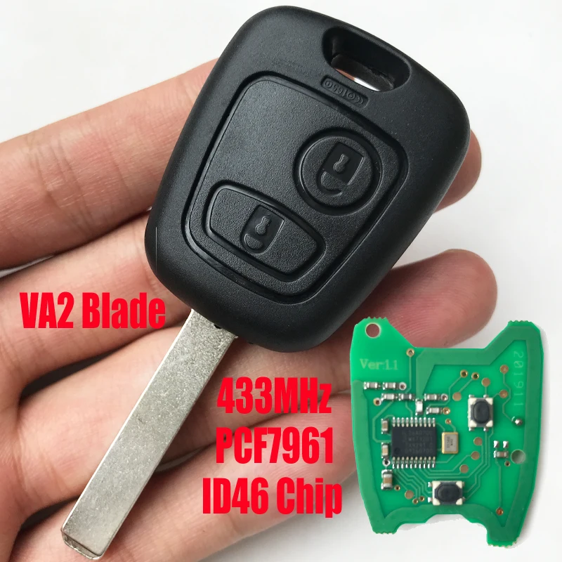 

2 Peugeot 307 Citroen C1 C3 ID46 PCF7961 VA2 Blade