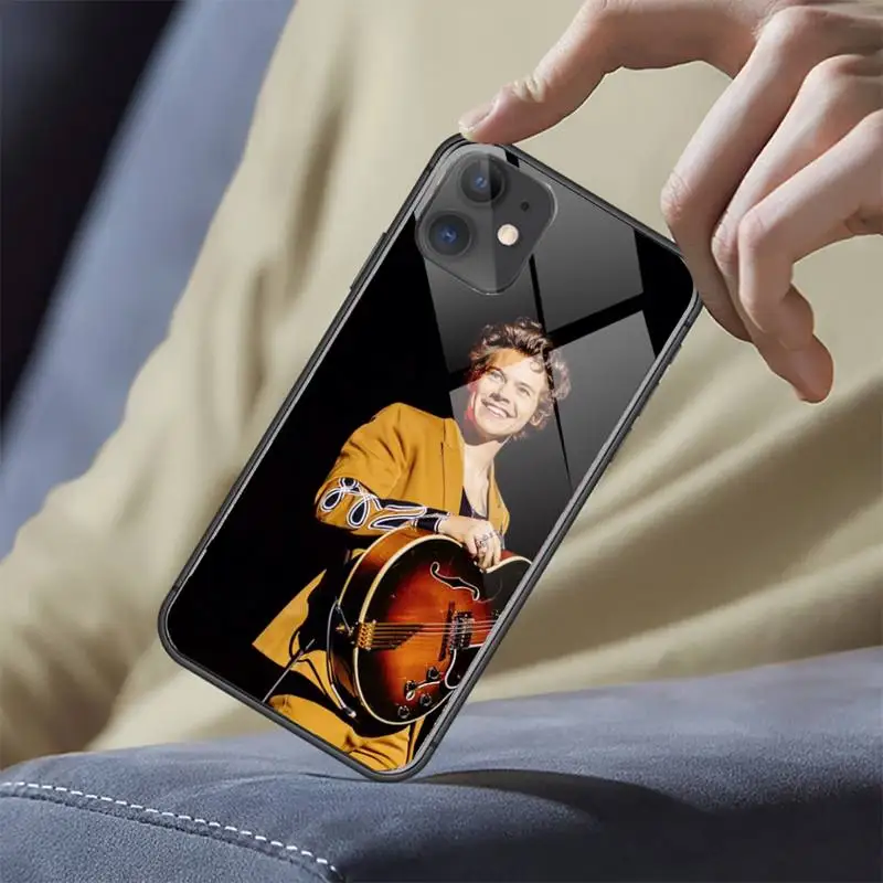 

One Direction British bandfunda cover coque Phone Case Tempered glass For iphone 5C 6 6S 7 8 plus X XS XR 11 PRO MAX