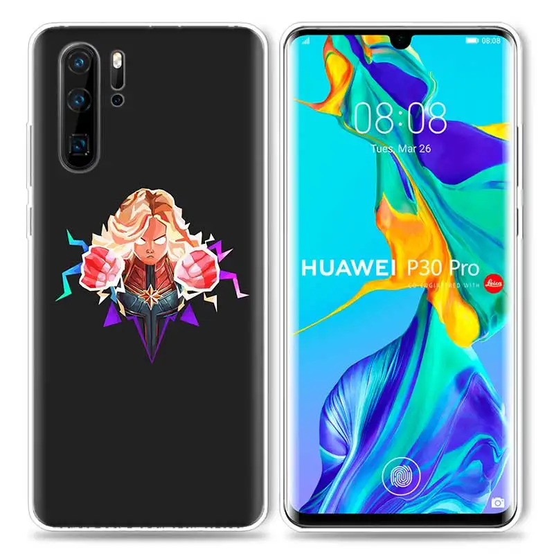 Марвел Капитан чехол для huawei P20 P30 P Smart Z Plus P10 P9 P8 mate 30 10 20 Lite Pro силиконовый чехол для телефона