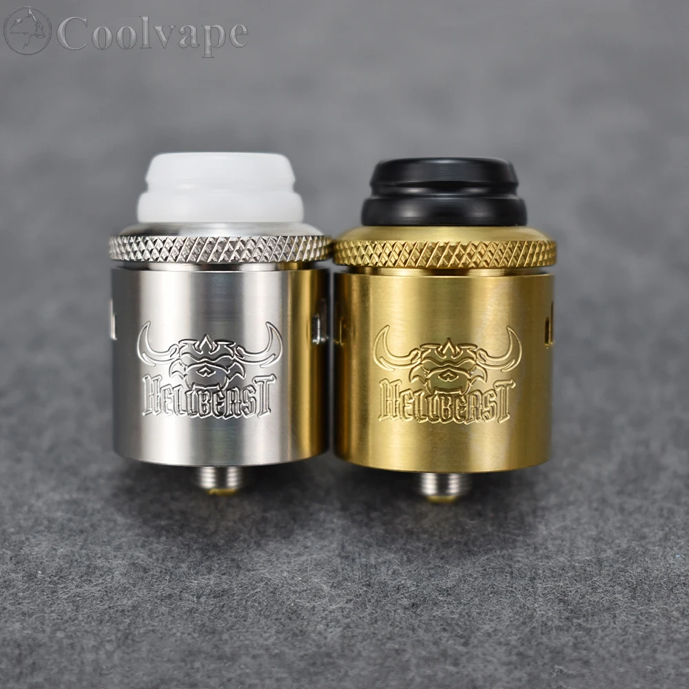 

Hellbeast RDA Tank Vape Rebuildable Dripping 24mm Dual Coil 316SS Atomizer vs DROP RDA drop Rabbit V2 RDA Drop Dead RDA