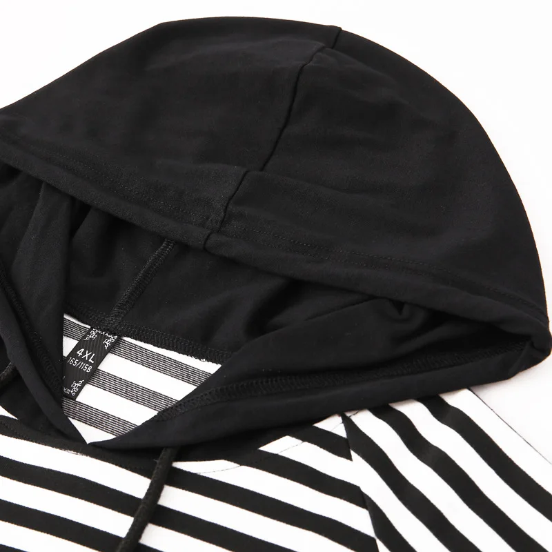 Женская Весенняя Толстовка с длинным рукавом черная белая |