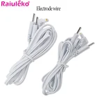 2 шт. штекер 2,5 мм 2 в 1 провода для подключения электрода EMS стимулятор мышцдесятки акупунктурный Массажер для физиотерапии 1,5 м
