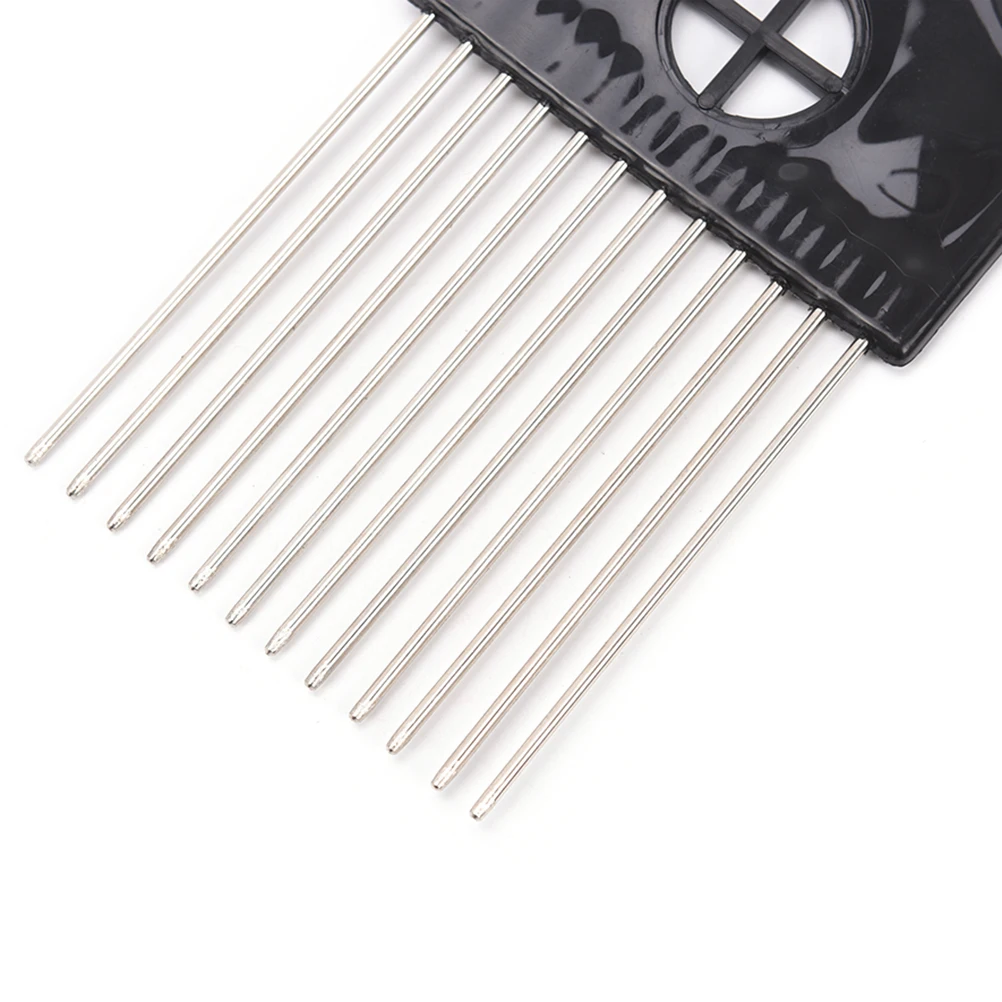 

4 Size Combs Afro Hair Comb For Hairdressing Styling Tool Salon Use Black Metal African American Pick Comb Hair