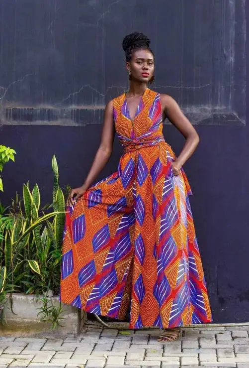 Африканская женская новая 3d цифровая печать сексуальная ночная осенняя широкая