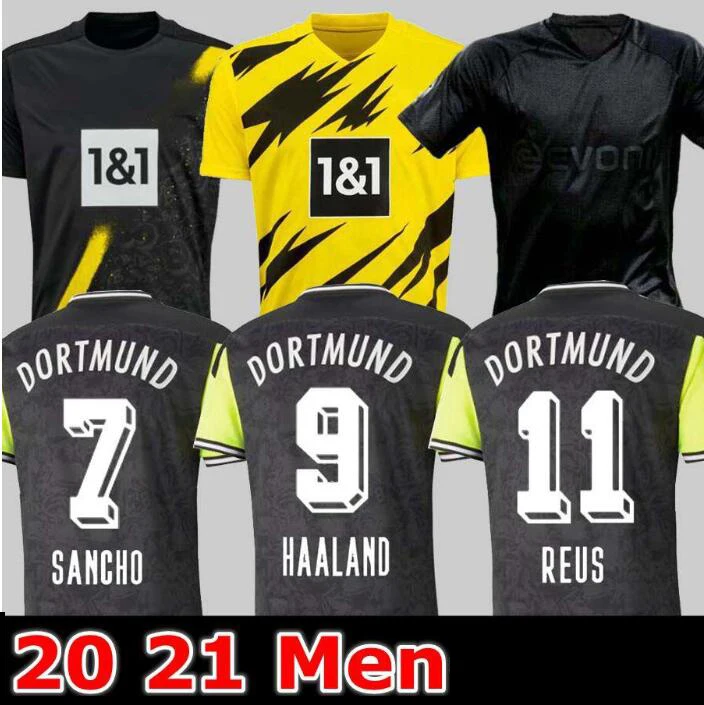 

1990 HAALAND REUS Borussiaes 20 21 4th dortmundes soccer jersey 2020 2021 BELLINGHAM SANCHO HUMMELS BRANDT Men shirts