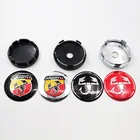 4 шт. 56 мм 60 мм Abarth логотип автомобиля эмблема колпачок ступицы колеса Автомобильный обод ремонт пылезащитный значок колпачки стикер аксессуары для стайлинга