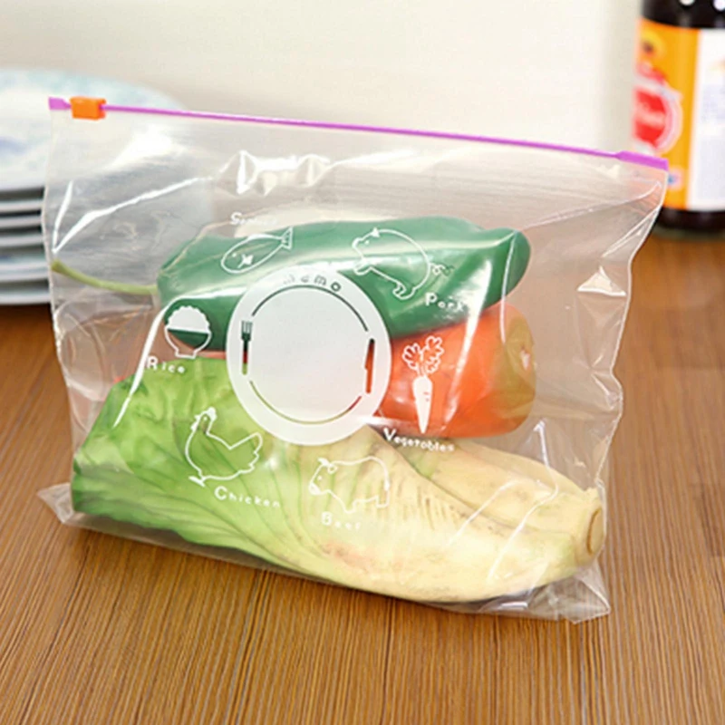 

10pcs /Set Reusable Fresh Bag For Freezing Food Versatile Vacuum Sealed Wrap Storage Bag Kitchen Accessories Plastic Bags